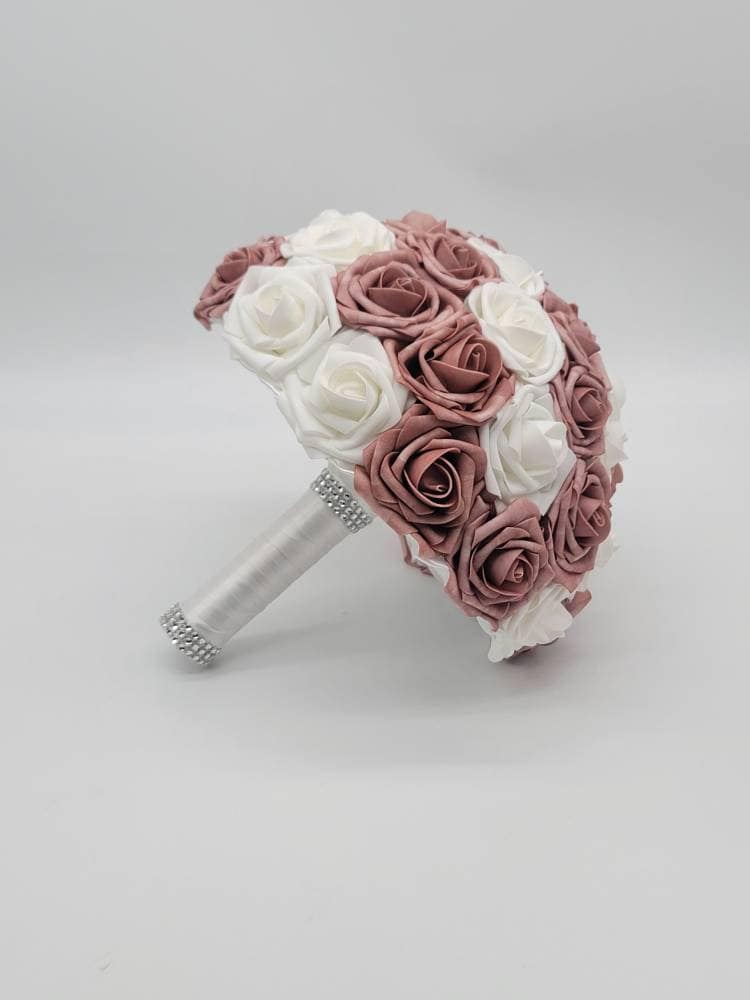 Dusty rose And burlap Boutonnieres And Corsages, Available In 27 Colors, Corsages Available In Pin On And Wrist, Matching Bouquets Available