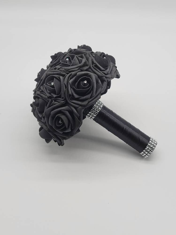 Black Boutonnieres And Corsages, Available In 27 Colors, Corsages Available In Pin On And Wrist,Matching Bouquets Available