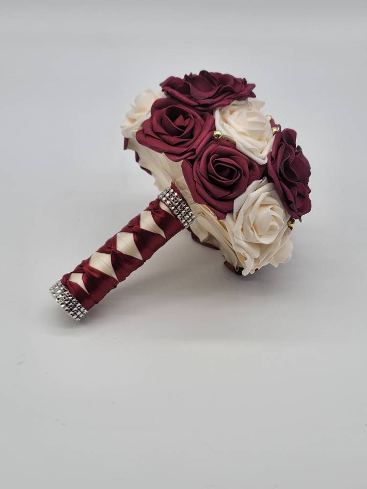Cream Boutonnieres And Corsages, Available In 27 Colors, Corsages Available In Pin On And Wrist, Matching Bouquets Available