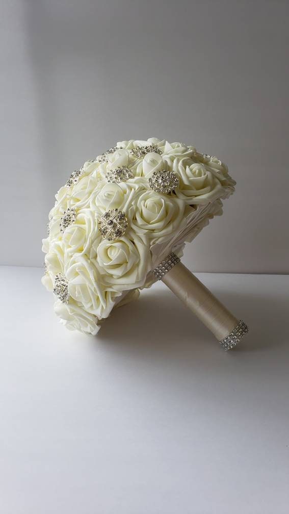 Ivory Boutonnieres And Corsages, Available In 27 Colors, Corsages Available In Pin On And Wrist, Matching Bouquets Available