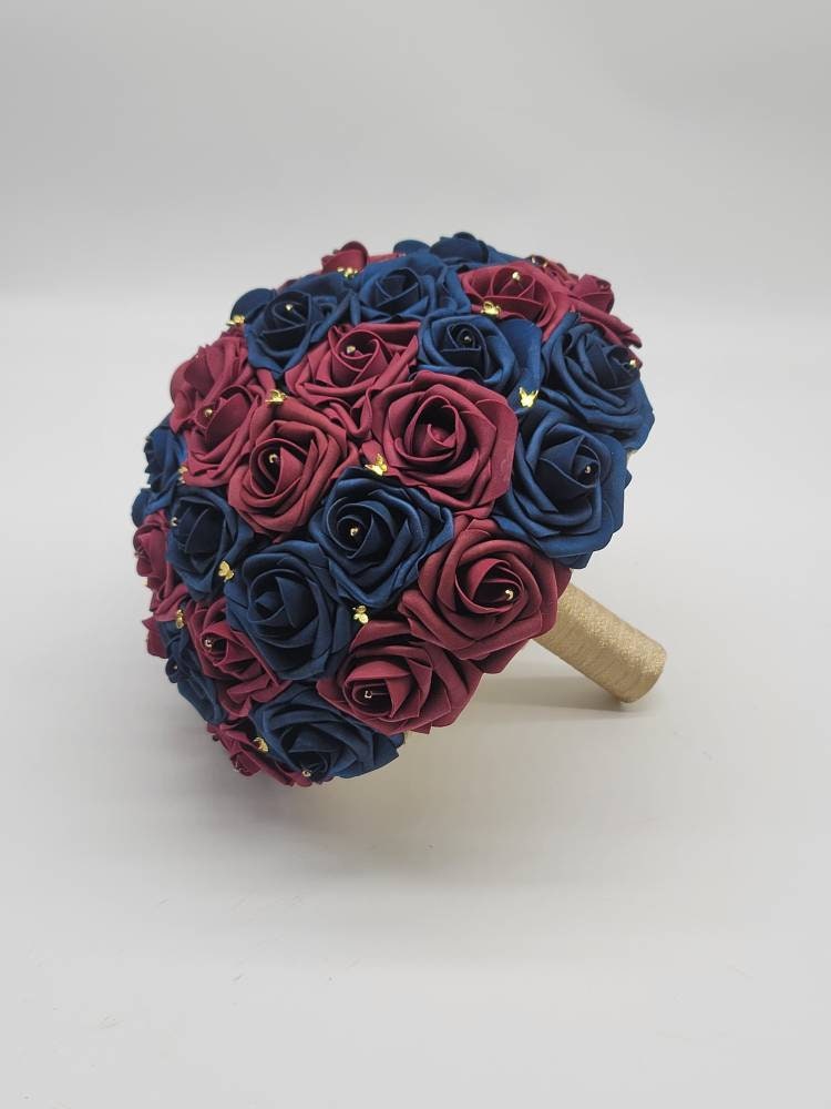 Black And Rose Gold Butterfly Bouquet, Rose Gold Bouquet, Bridesmaid Bouquet,Toss Bouquet, Corsages, Boutonnieres,27 Colors Available