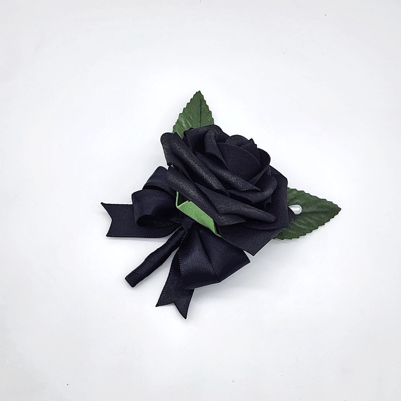 Black Boutonnieres And Corsages, Available In 27 Colors, Corsages Available In Pin On And Wrist,Matching Bouquets Available