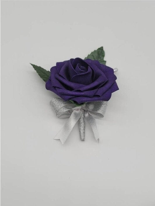Lilac, Purple, and White Wedding Bouquet, Bridal Bouquet, Bridesmaid Bouquet With Matching Boutonnieres And Corsages Available