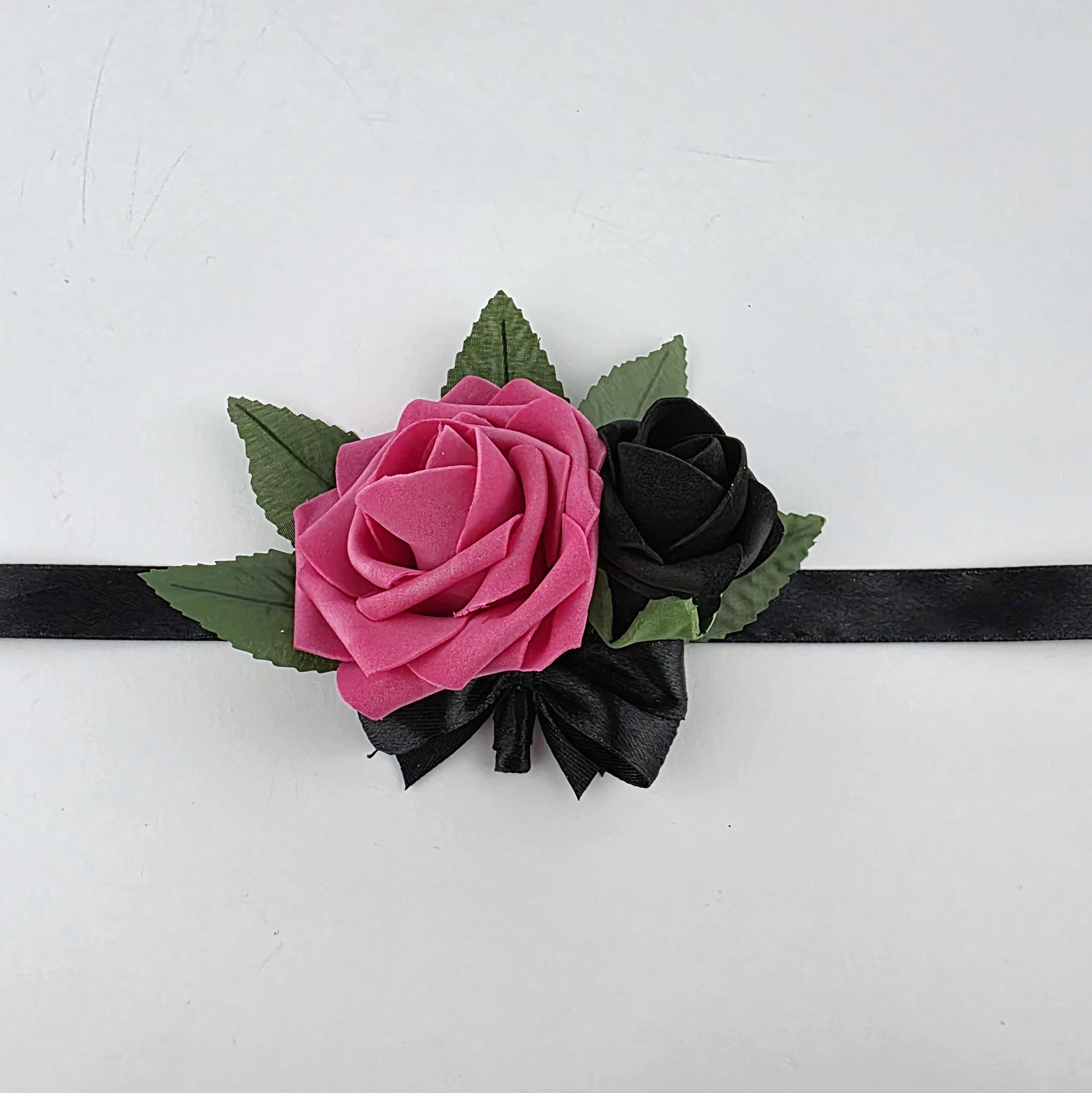 Hot Pink and White Wedding Bouquet, Bridal, Bridesmaid, and Toss Bouquets Available, Matching Boutonnieres and Corsages Available