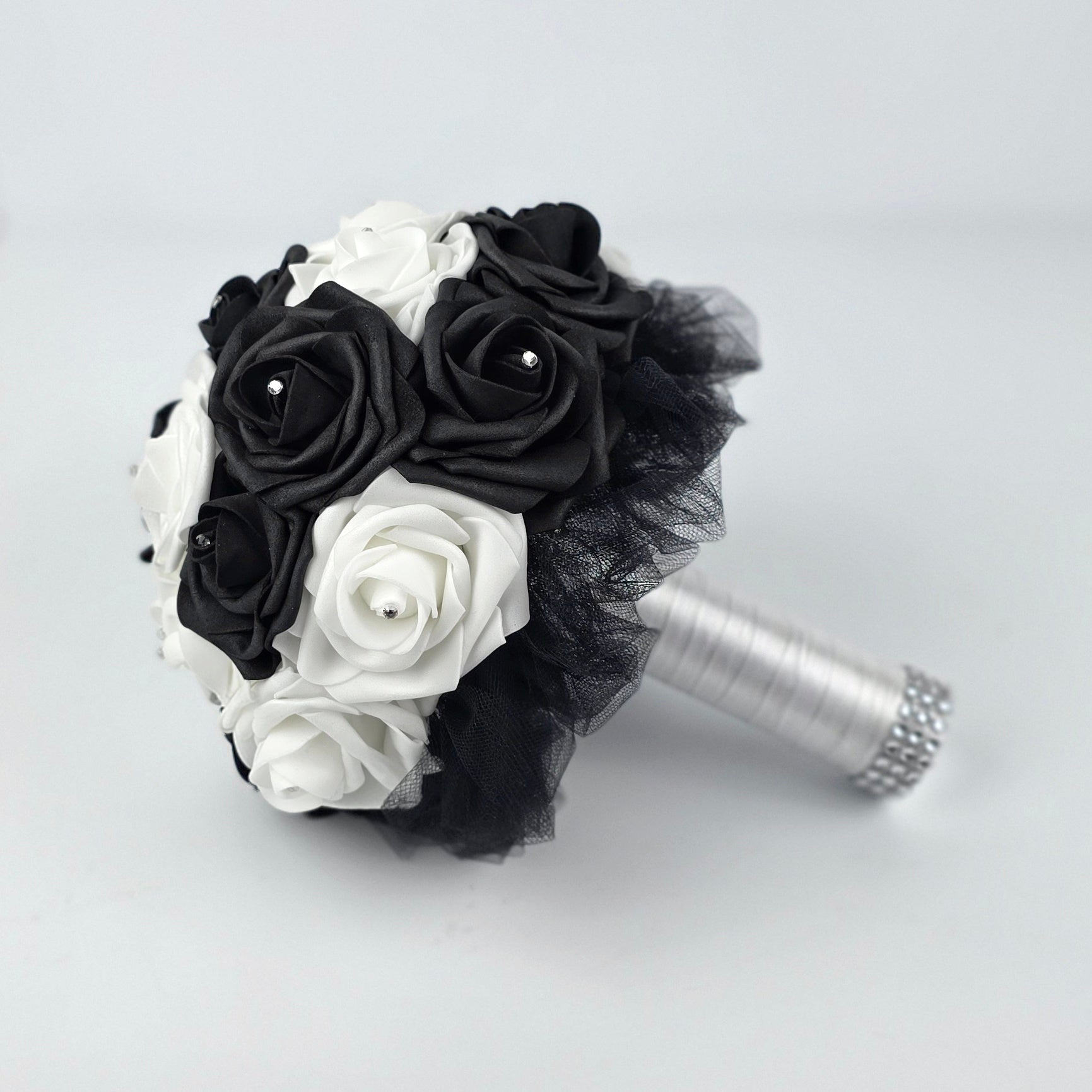 Black and White Wedding Bouquet