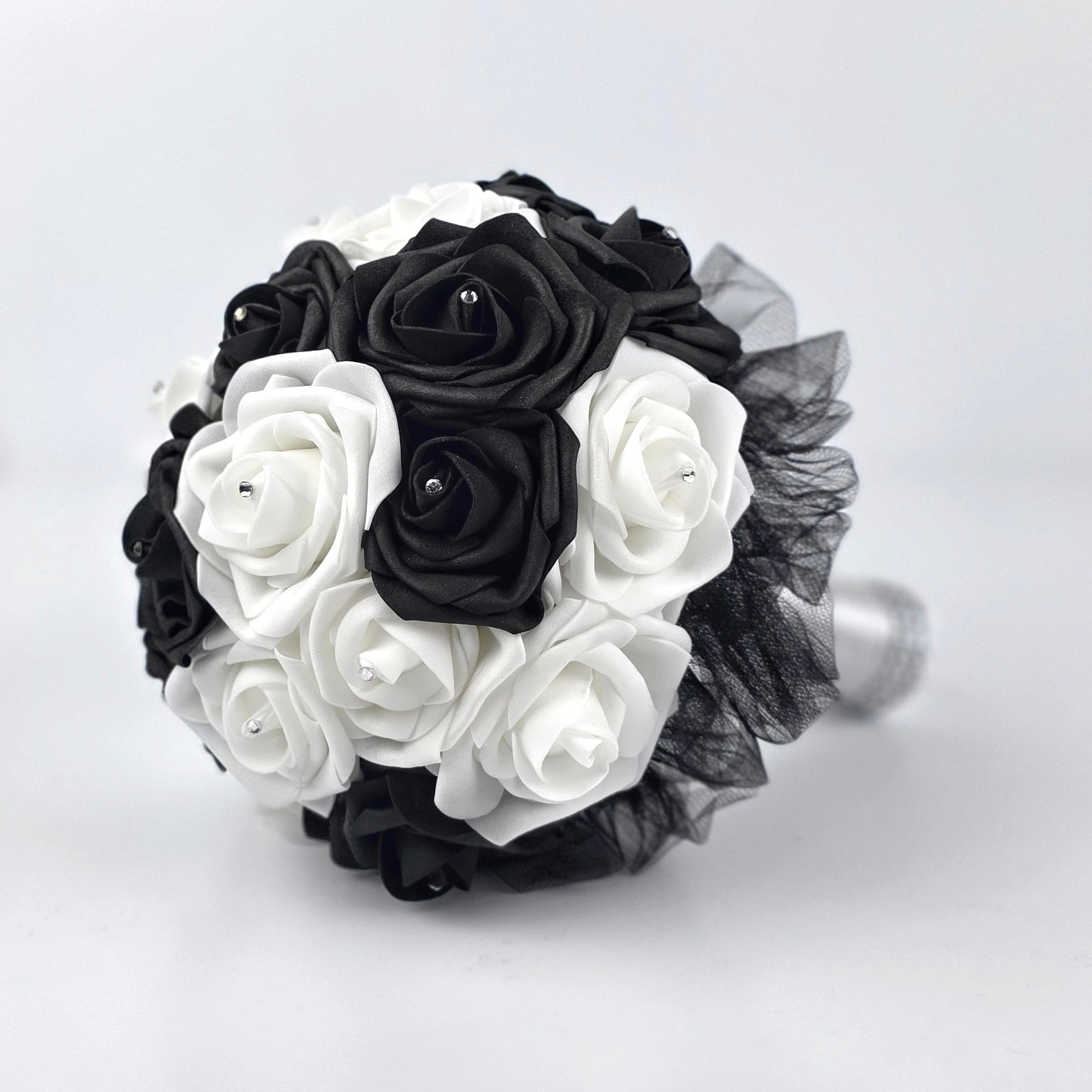 Black and White Wedding Bouquet
