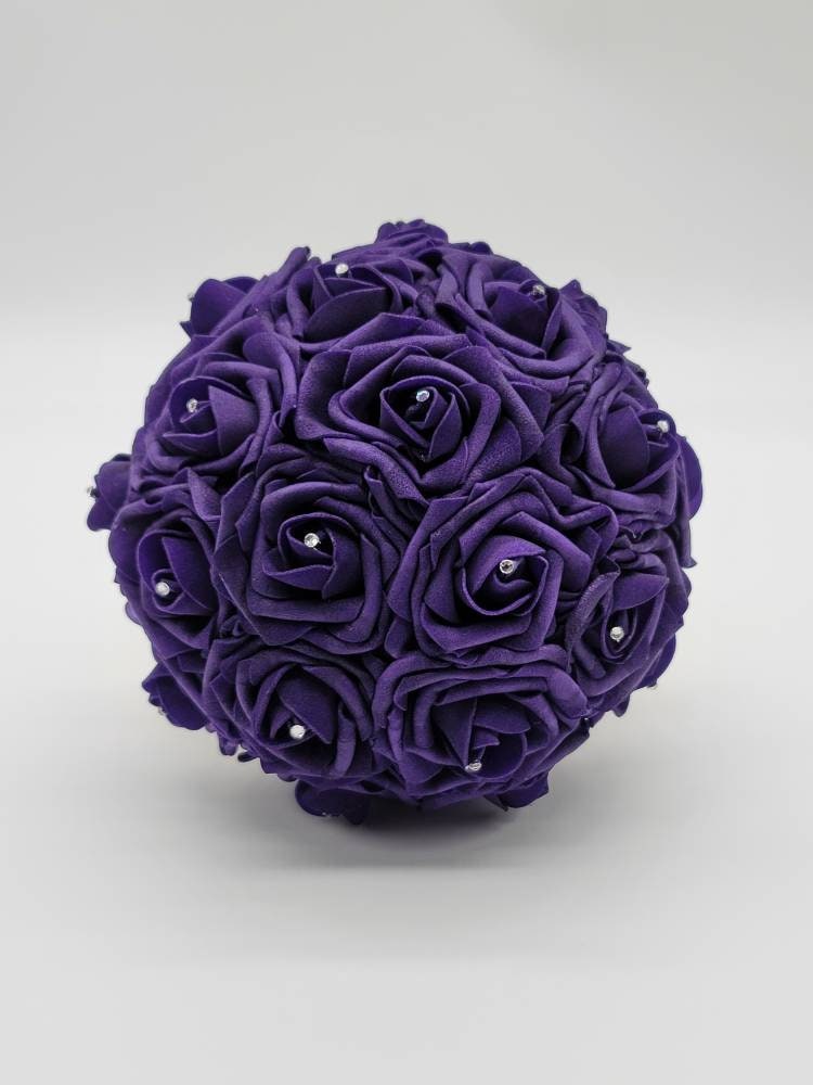 Dark Purple And Gold Boutonnieres And Corsages, 27 Colors Available, Corsages Available In Pin On And Wrist,Matching Bouquets Available