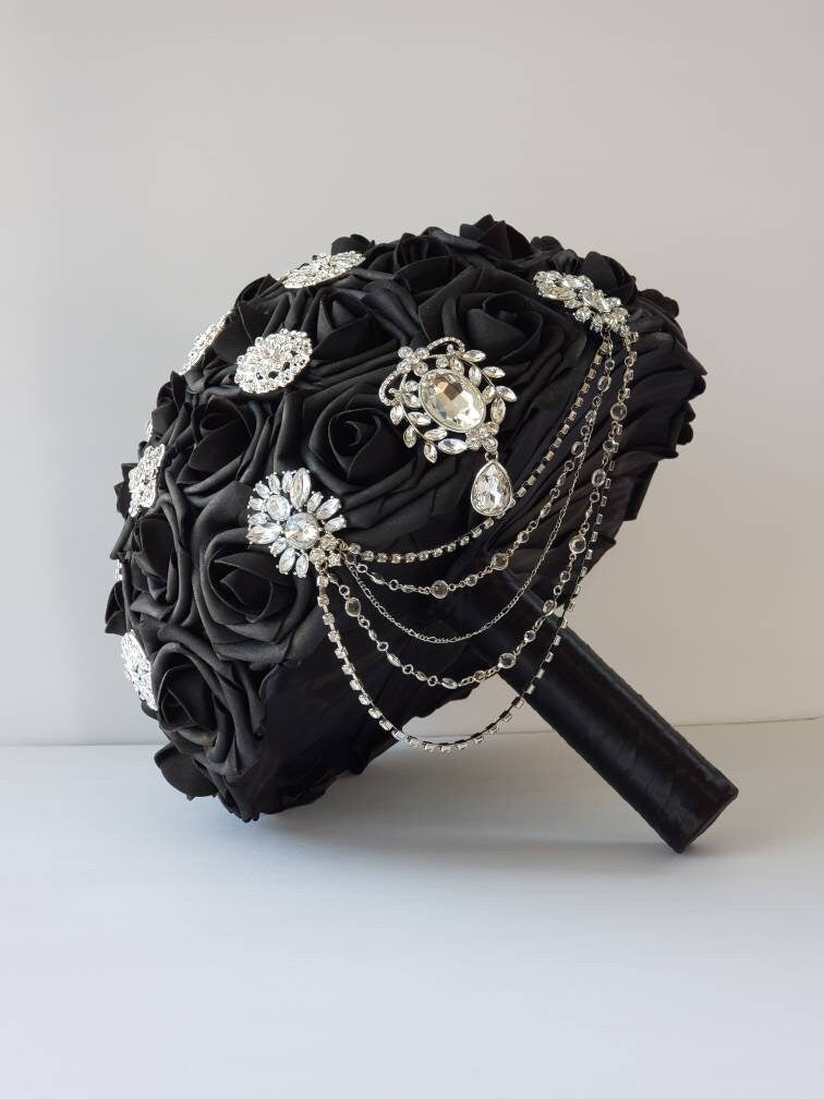 Black Boutonnieres And Corsages, Available In 27 Colors, Corsages Available In Pin On And Wrist,Matching Bouquets Available