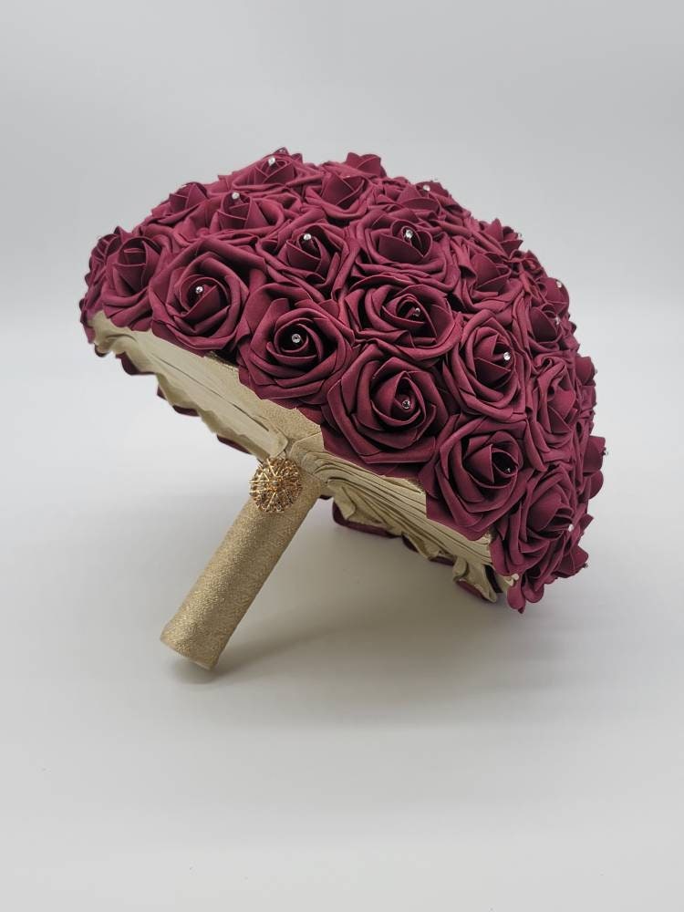 Navy, Burgundy, and Gold Corsages and Boutonnieres ,27 Colors Available, Corsages Available In Pin On And Wrist,Matching Bouquets Available