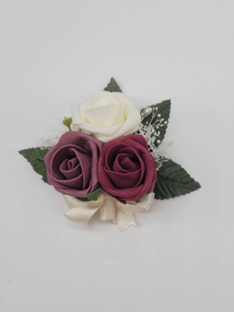 Vegas Themed Royal Blue and Black Boutonnieres and Corsages with Eucalyptus and Card Suites. Matching Bouquets, Destination Weddings