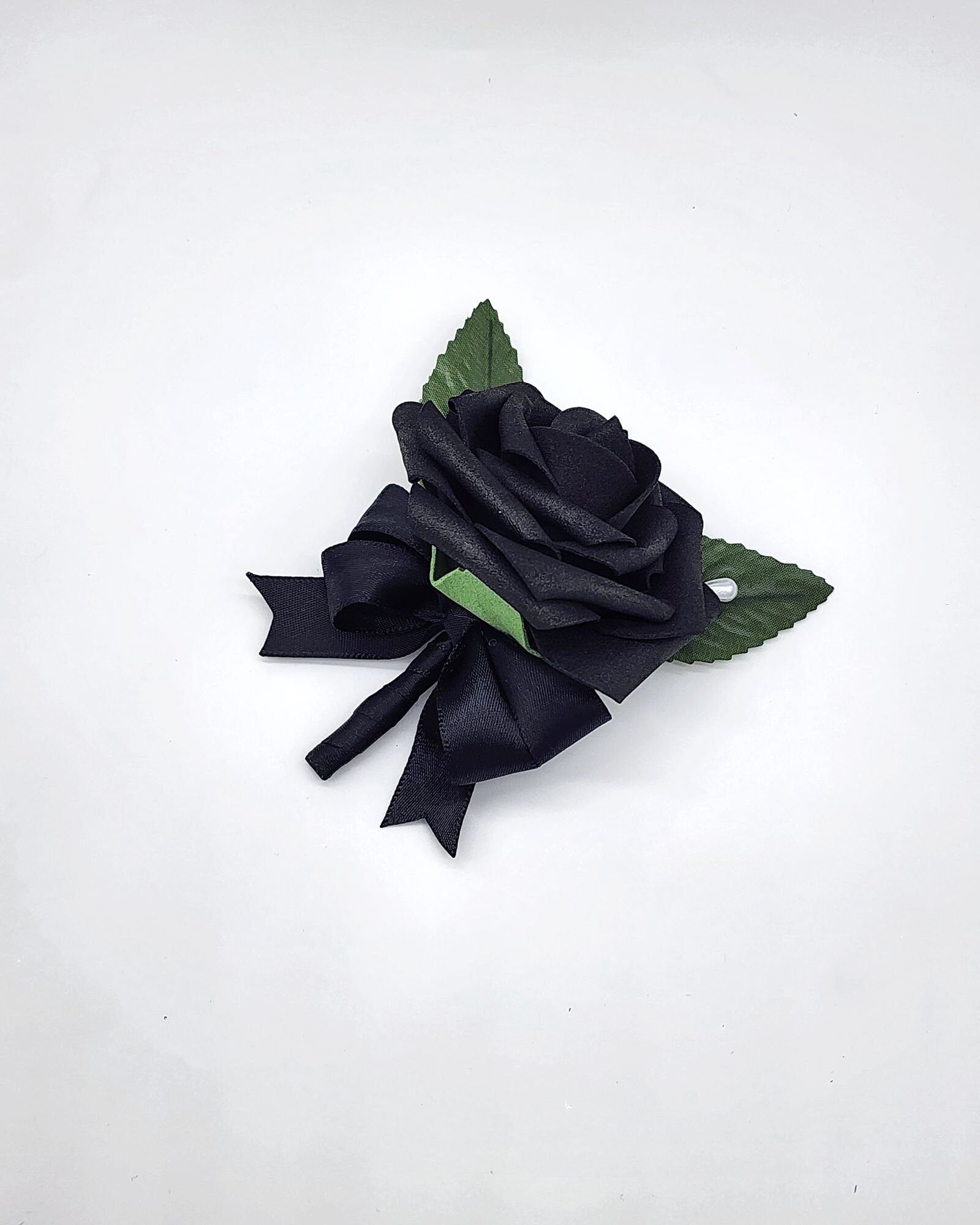 Black Boutonnieres And Corsages, Available In 27 Colors, Corsages Available In Pin On And Wrist,Matching Bouquets Available