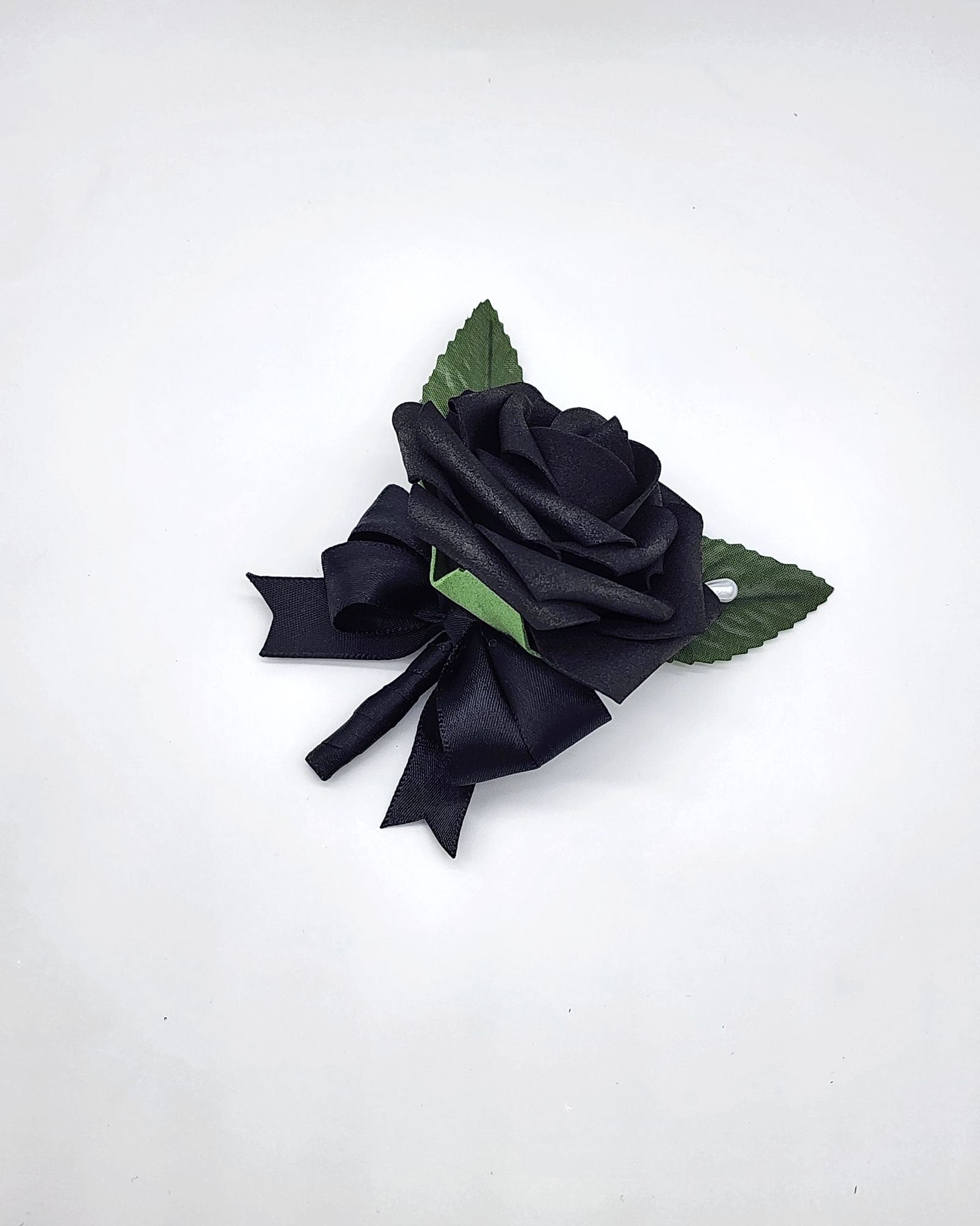 Black Boutonnieres And Corsages, Available In 27 Colors, Corsages Available In Pin On And Wrist,Matching Bouquets Available