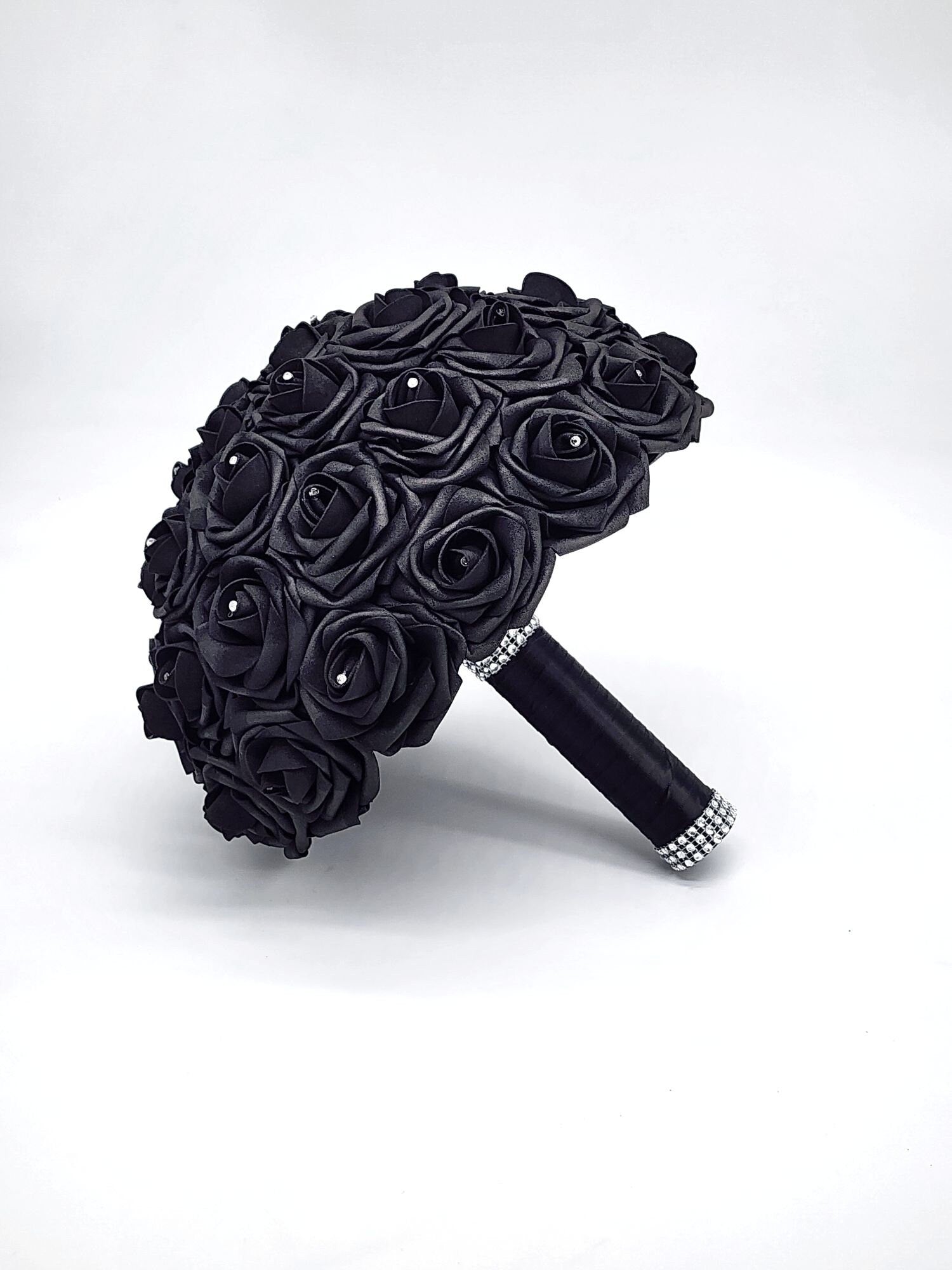 Black Boutonnieres And Corsages, Available In 27 Colors, Corsages Available In Pin On And Wrist,Matching Bouquets Available