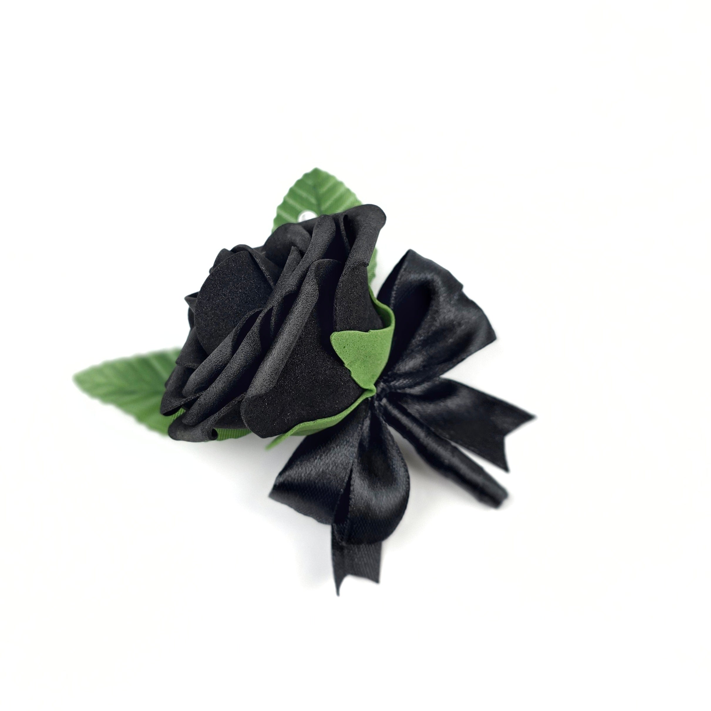 Black Rose Boutonniere