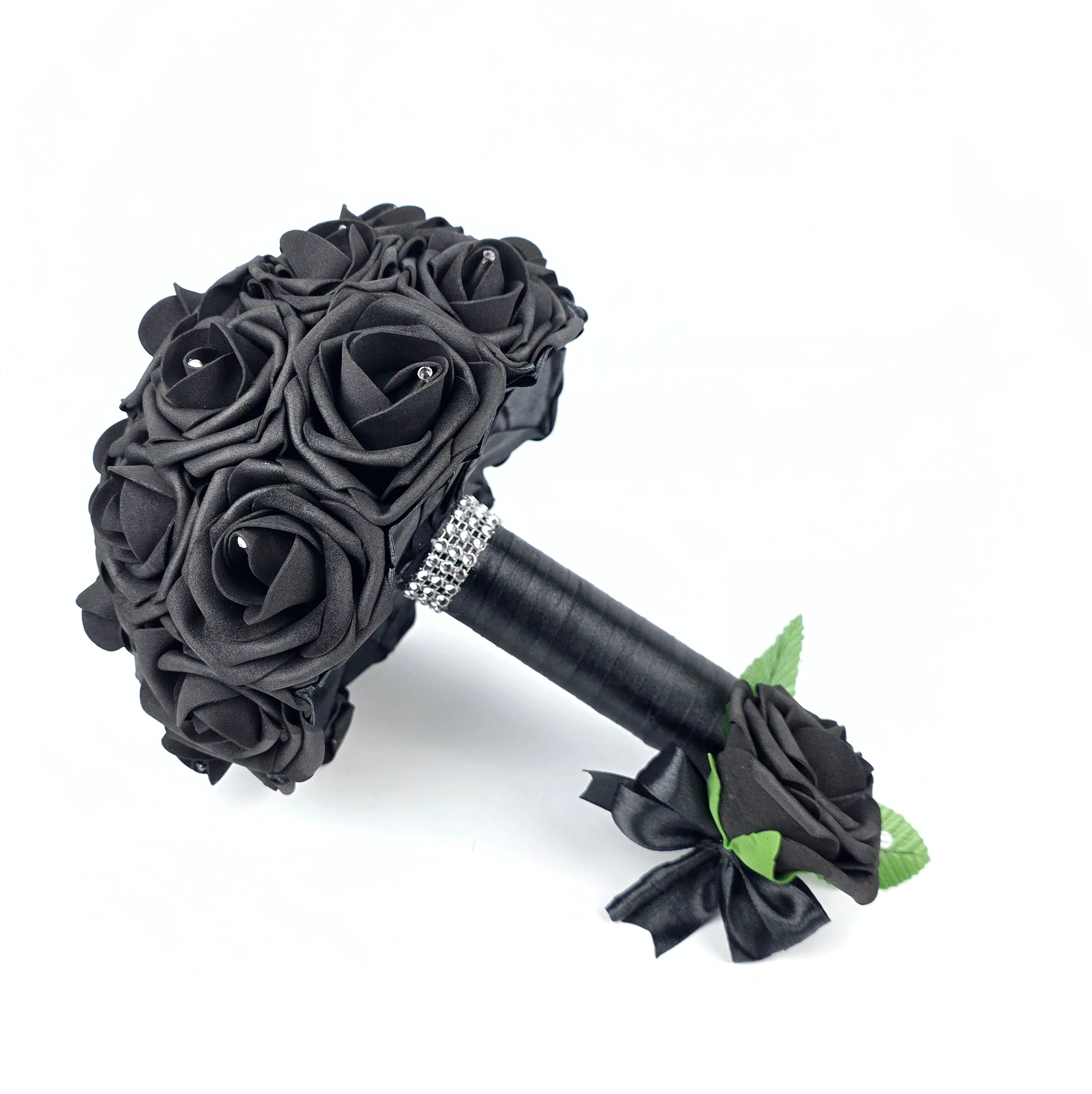 Black Rose Boutonniere